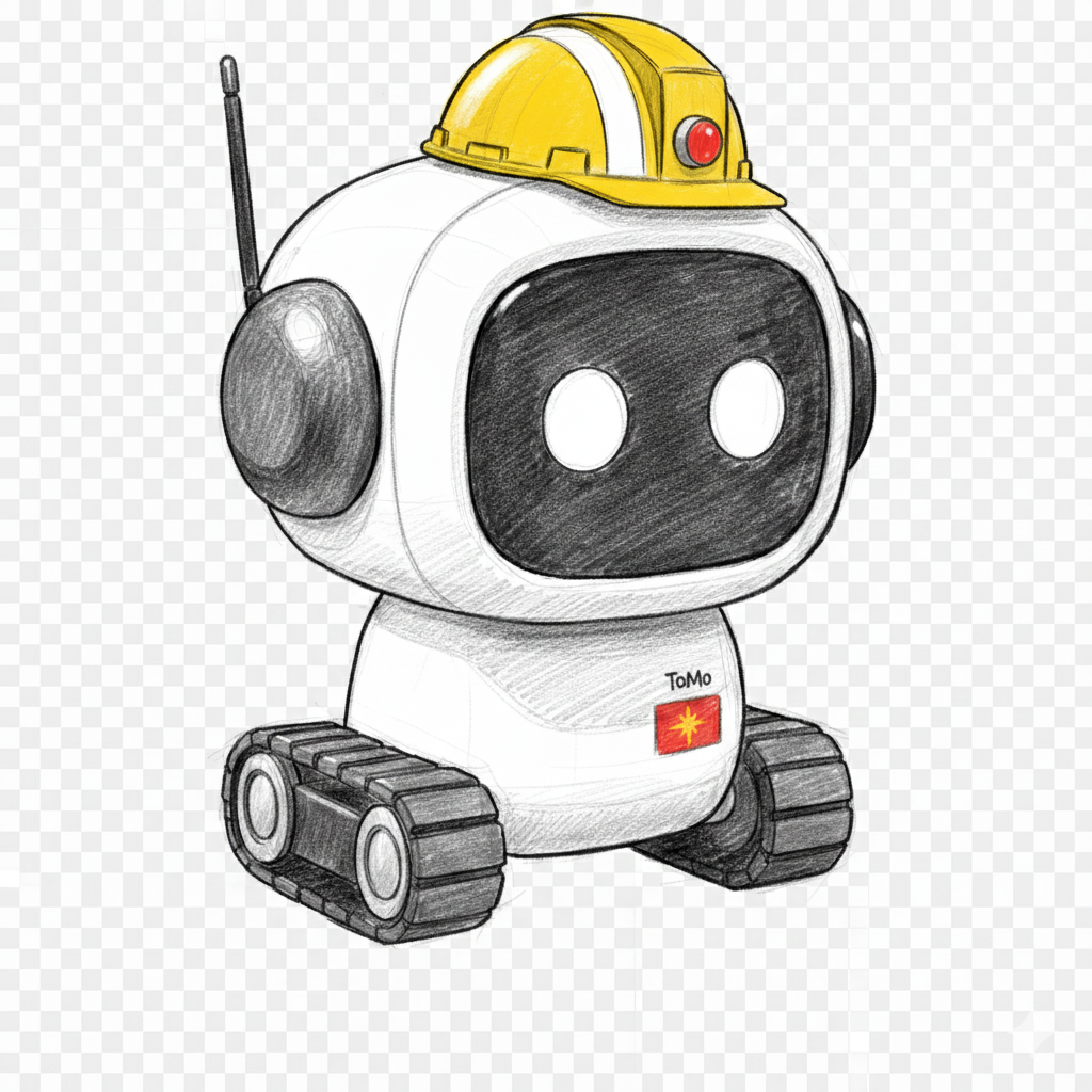 Simple sketch of a friendly robot with the words 'Page Under Construction'.